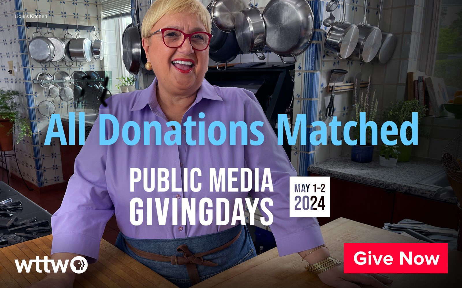 Donate to WTTW on Public Media GivingDays!