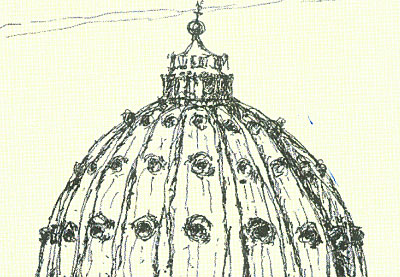 The influence of the built environment in Rome can be seen in Graves early drawings  and in his later work. 