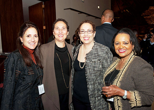 Producer Nicolette Ferri, Guest Pamela Nunes, Guest Mary Ellen Nunes and WTTW VP Frances Harth