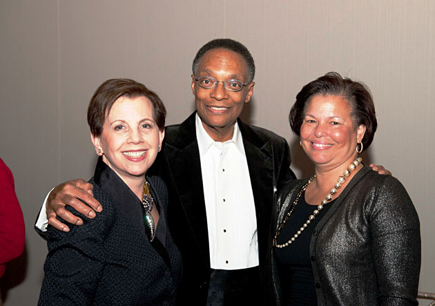 Sherri Blount, Ramsey Lewis and BET CEO Debra Lee