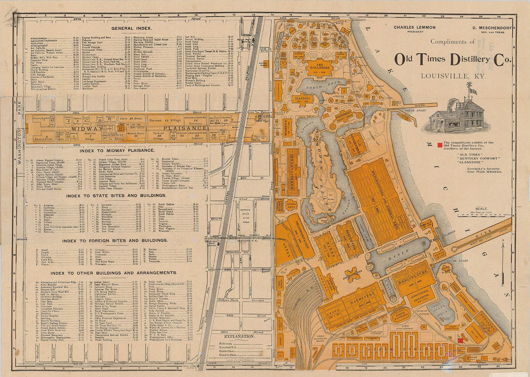 The Midway Plaisance was a narrow strip of land set away from the main fairgrounds