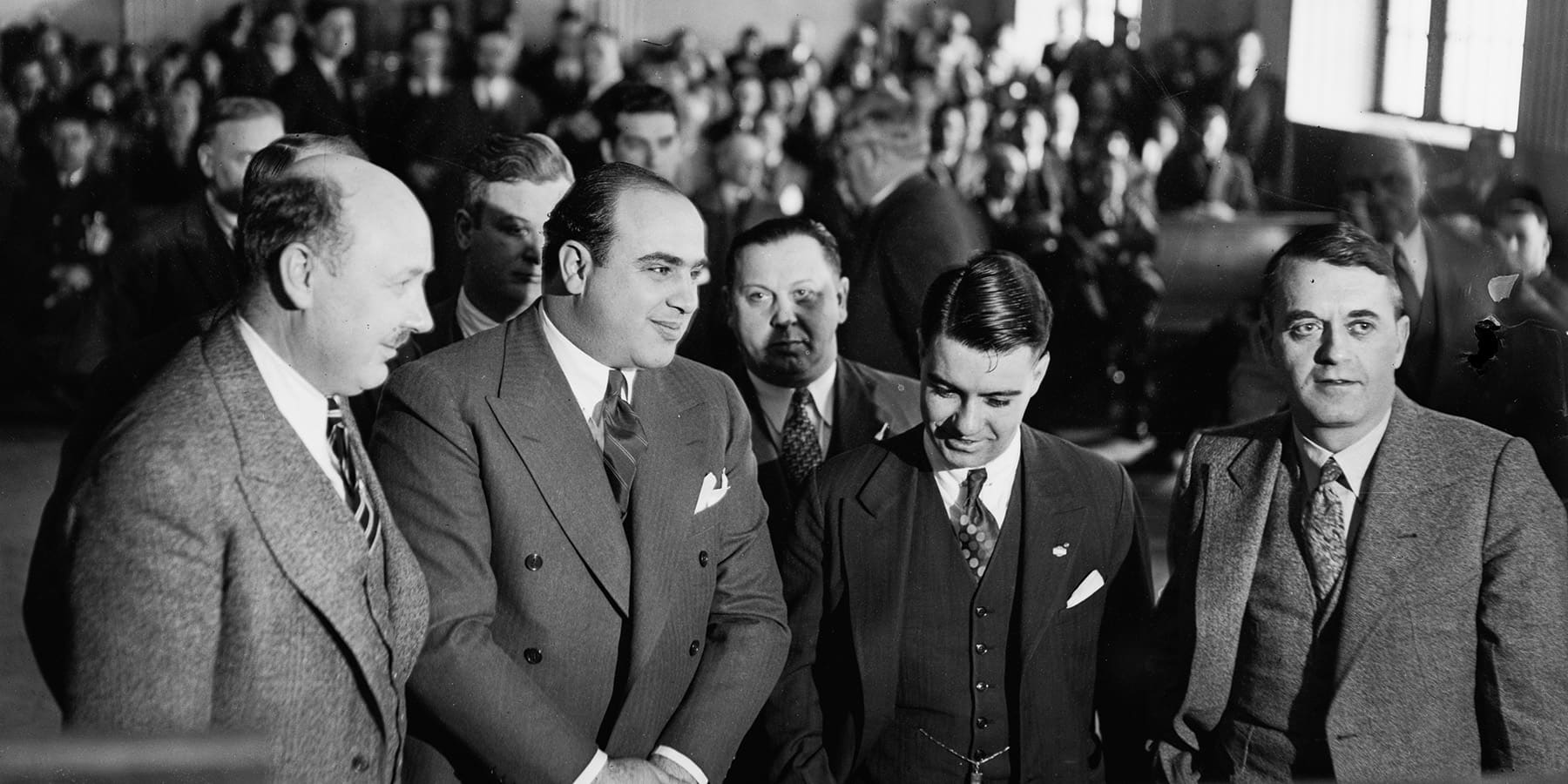 Al Capone in a Chicago courtroom in 1931