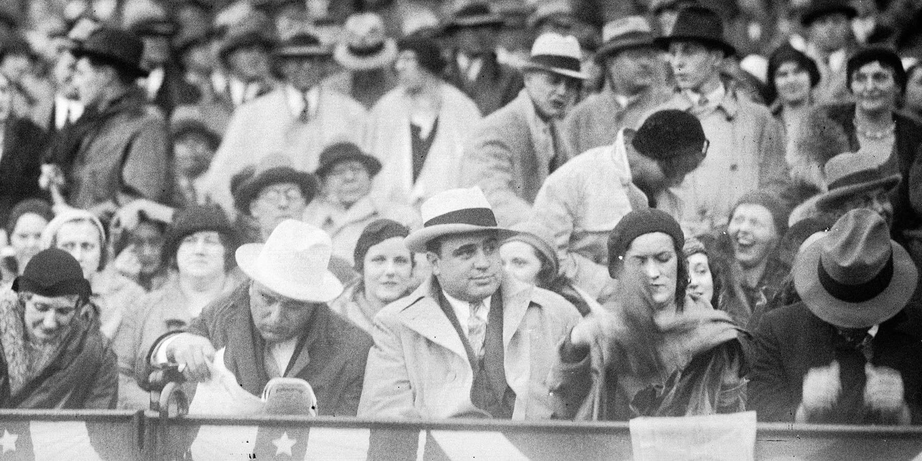 Al Capone at a baseball game in 1931