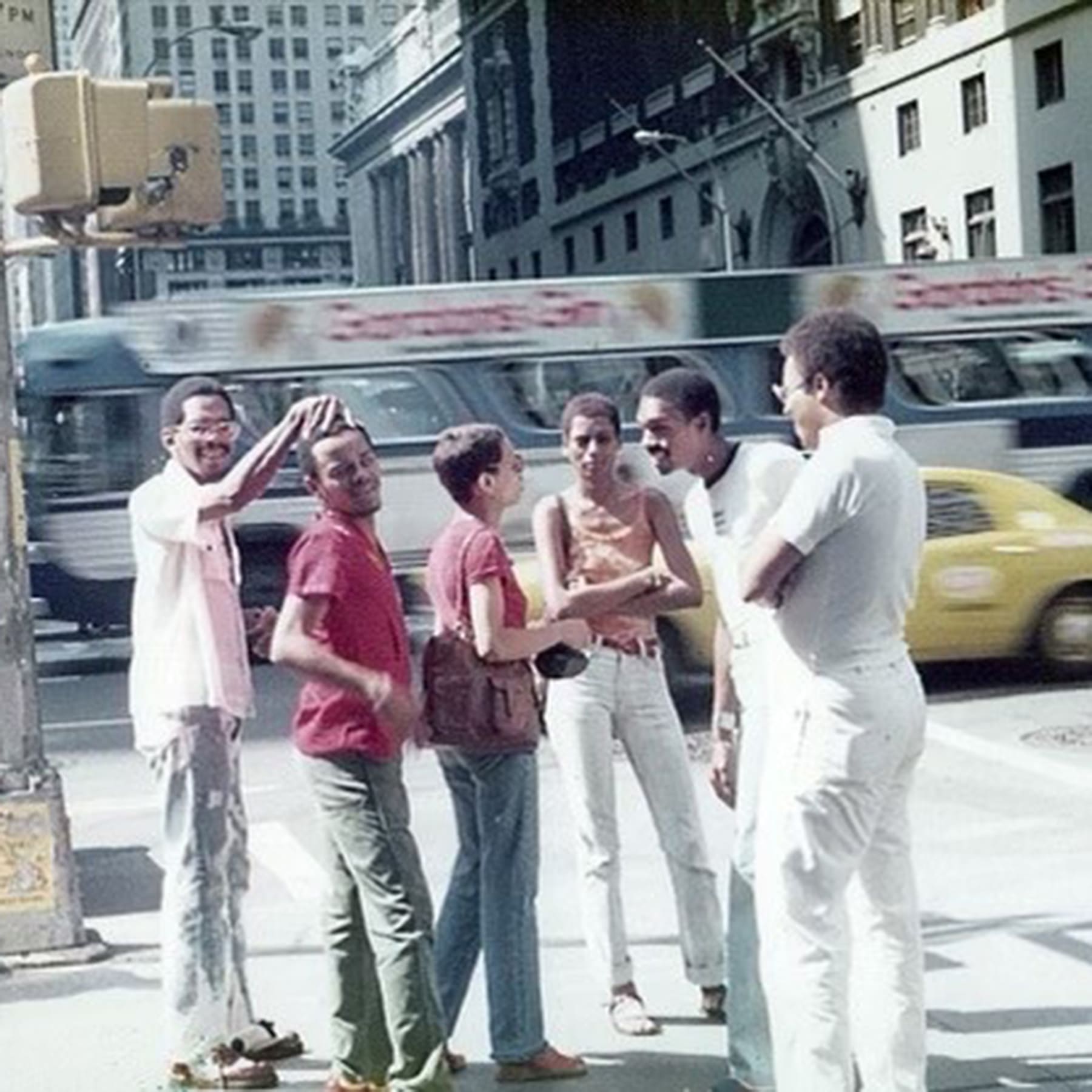 Donald Crossley and his friends visiting New York