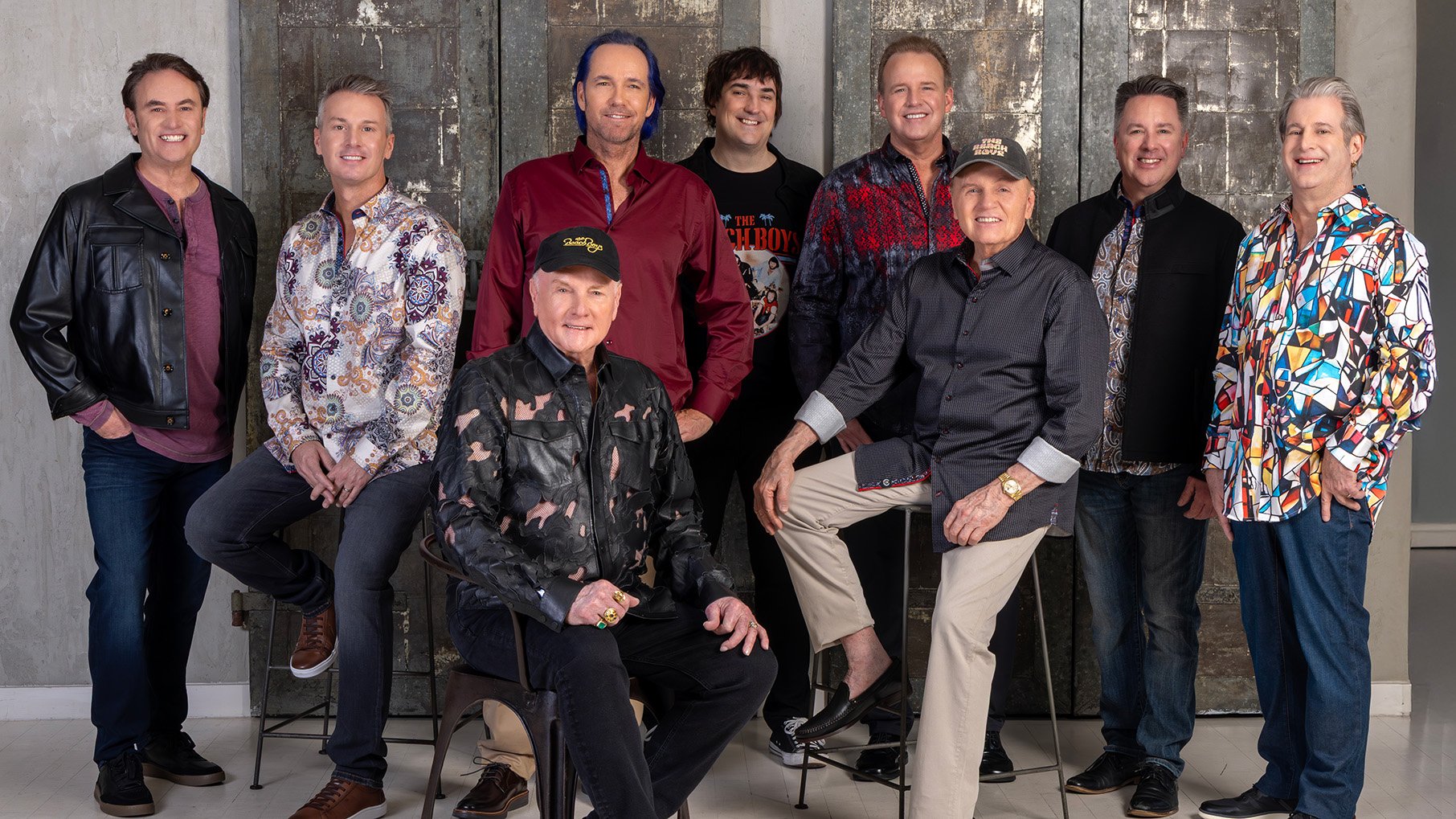 The Beach Boys pose together