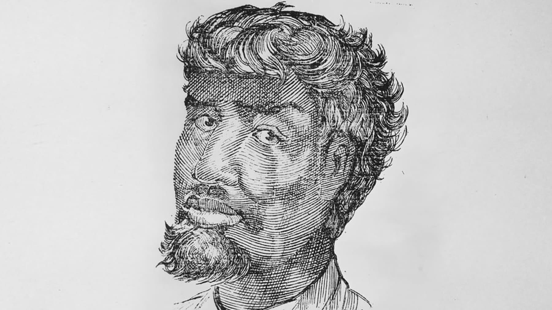 Line drawing of Jean Baptiste Pointe DuSable.