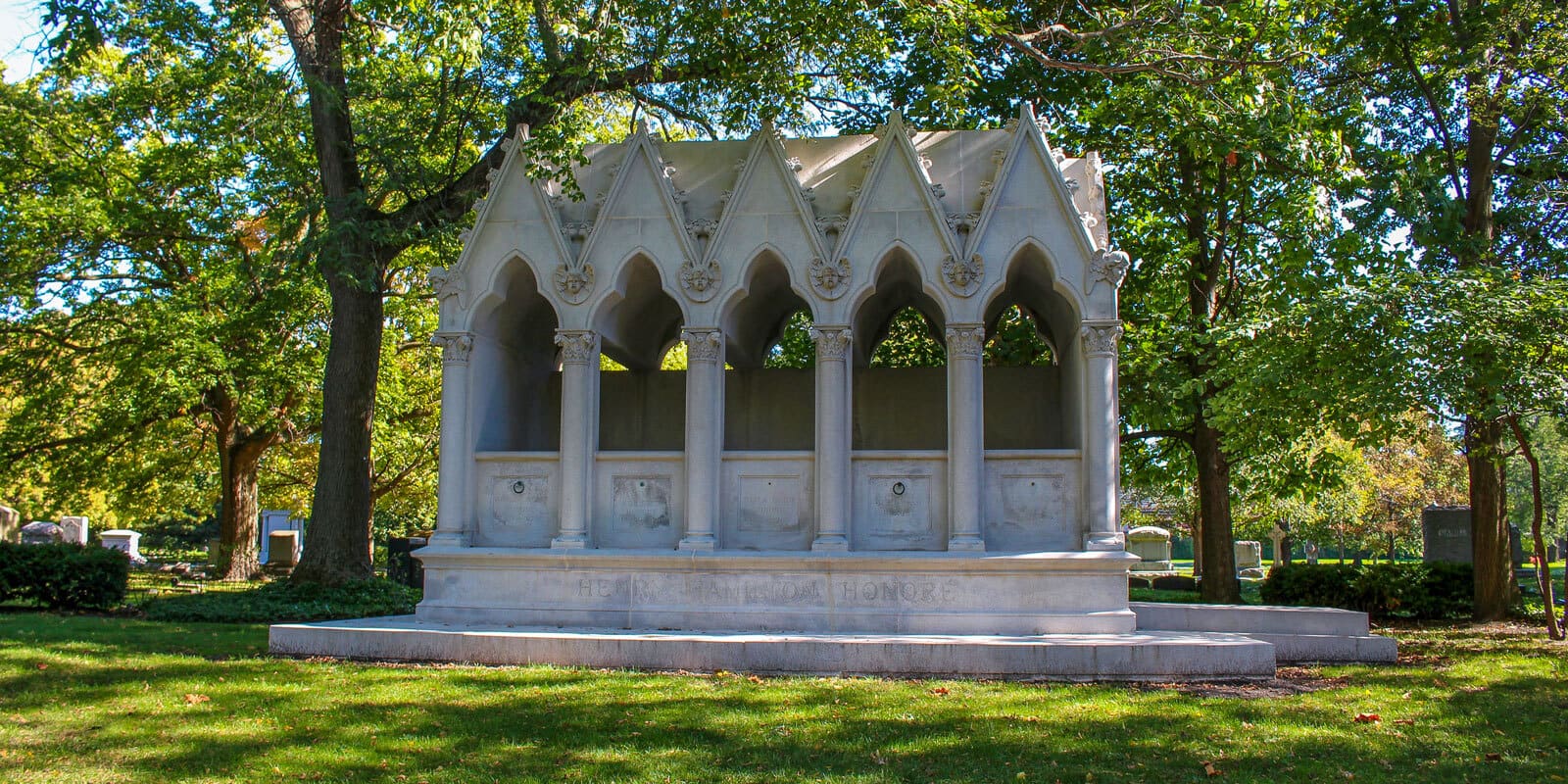 The Honore family monument.