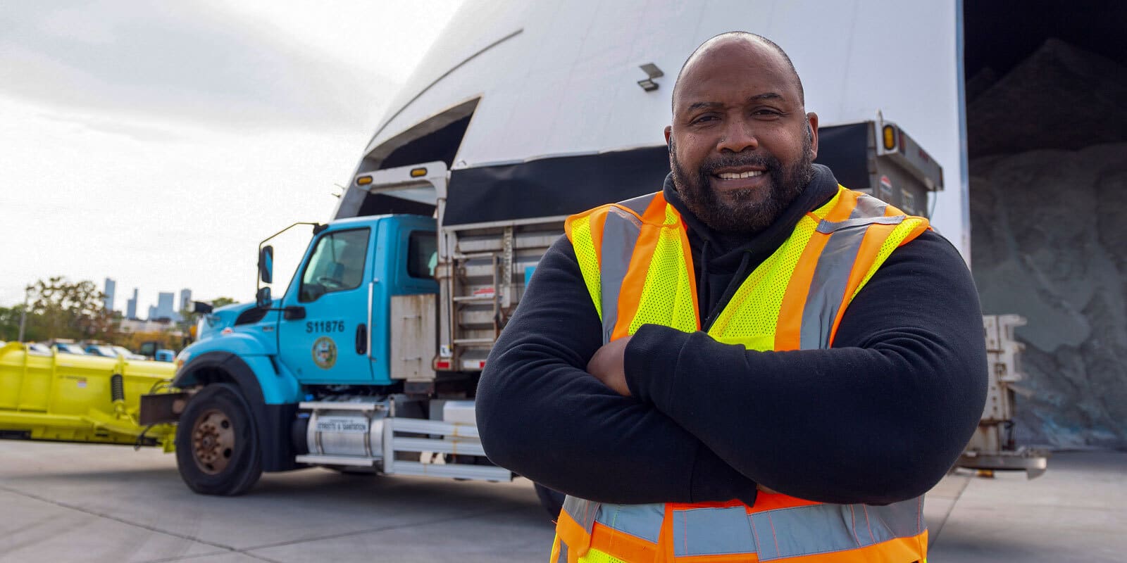 Marc Greenwood has been working in snow removal for 25 years. (Walter Mitchell / Department of Streets and Sanitation)