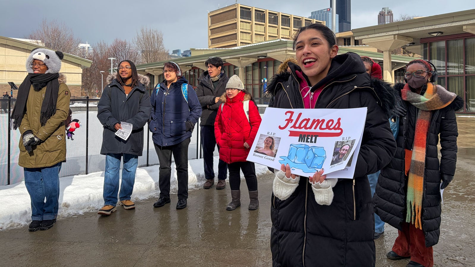 Students at UIC walkout