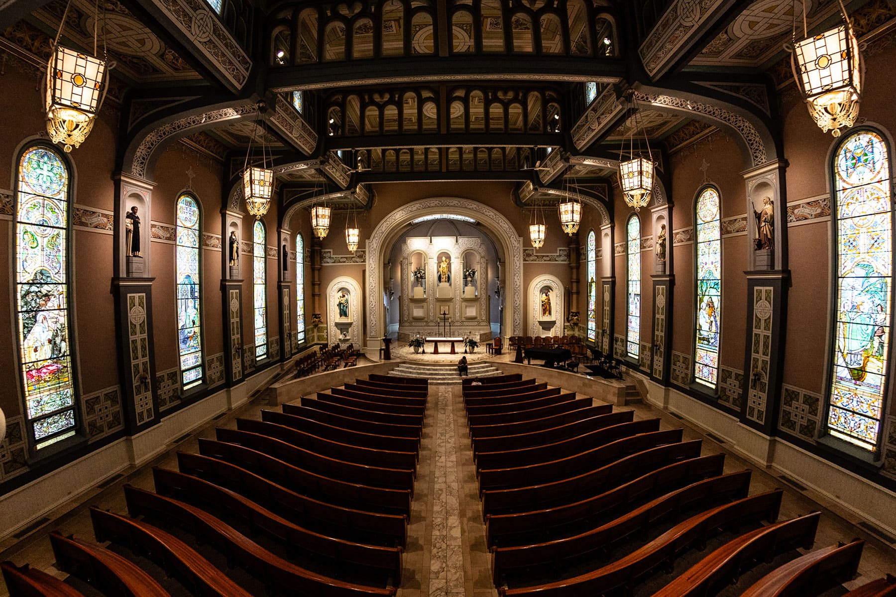 The interior of Old St. Patrick's Church