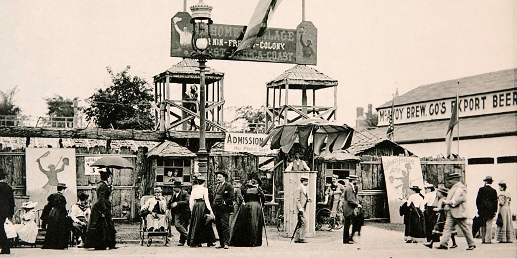 The Dahomey Village on the Midway Plaisance at the 1893 World’s Columbian Exposition