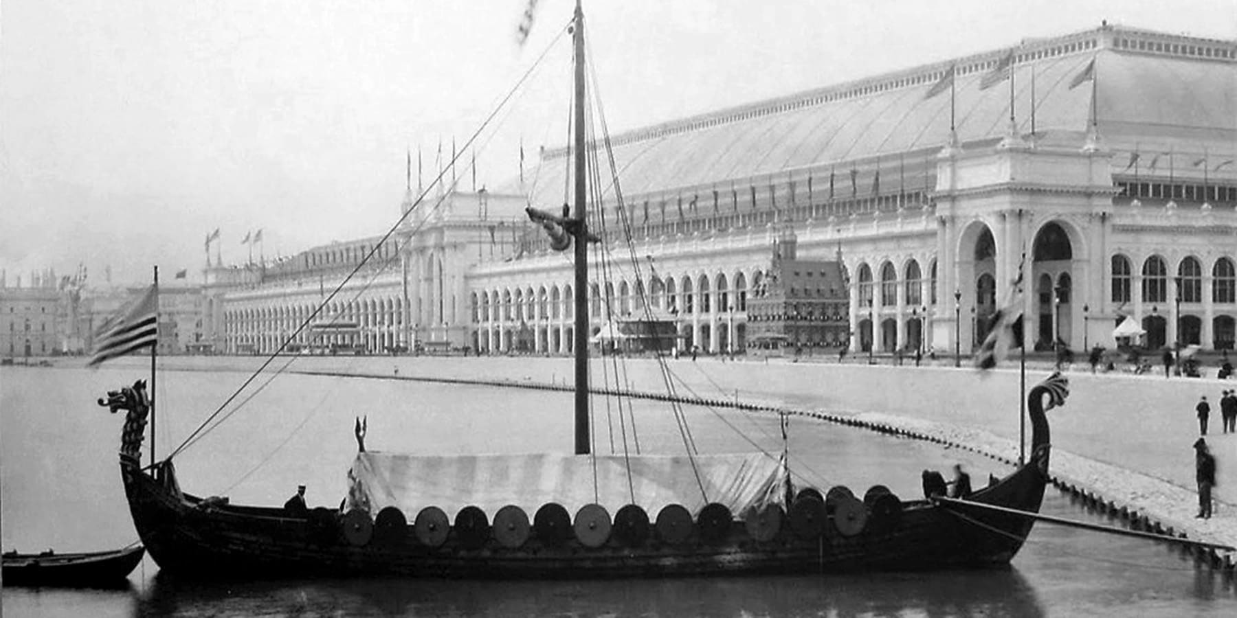The Viking ship on the basin in the Court of Honor