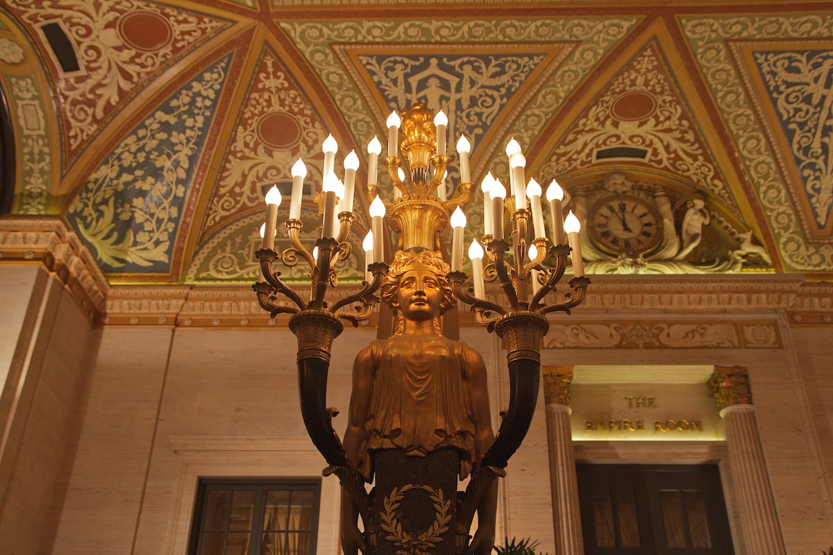 Tiffany sculptures at the Palmer House Hotel Photo credit: Alan Brunettin