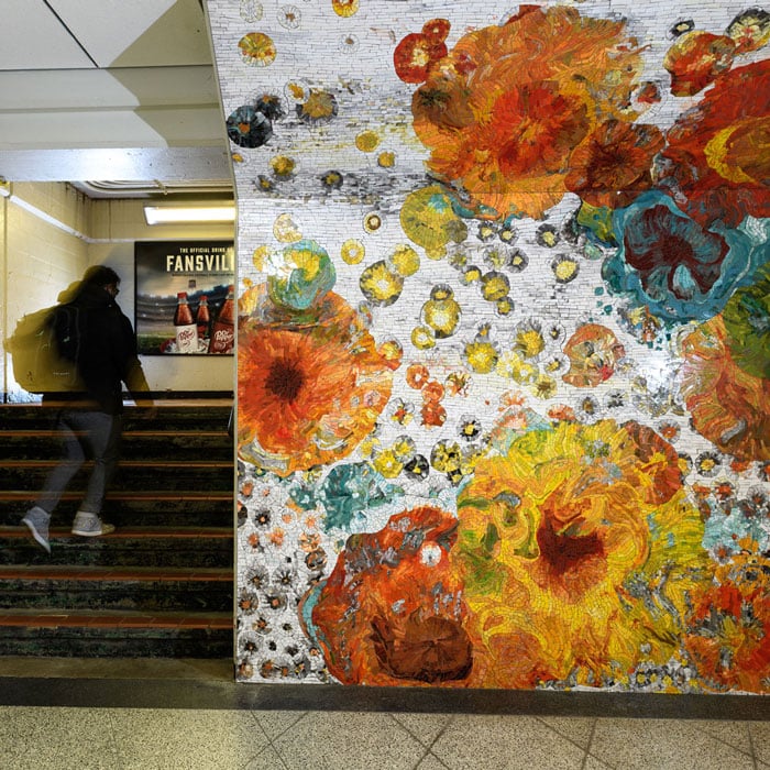 Cornucopia, Lynn Basa, 2014, Argyle Red Line Station. Photo: Ken Carl