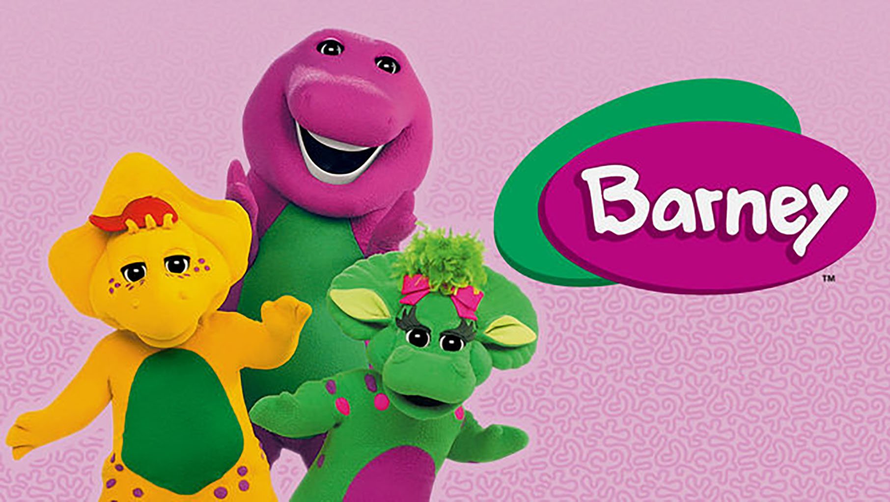 A photo of Barney, the large purple dinosaur