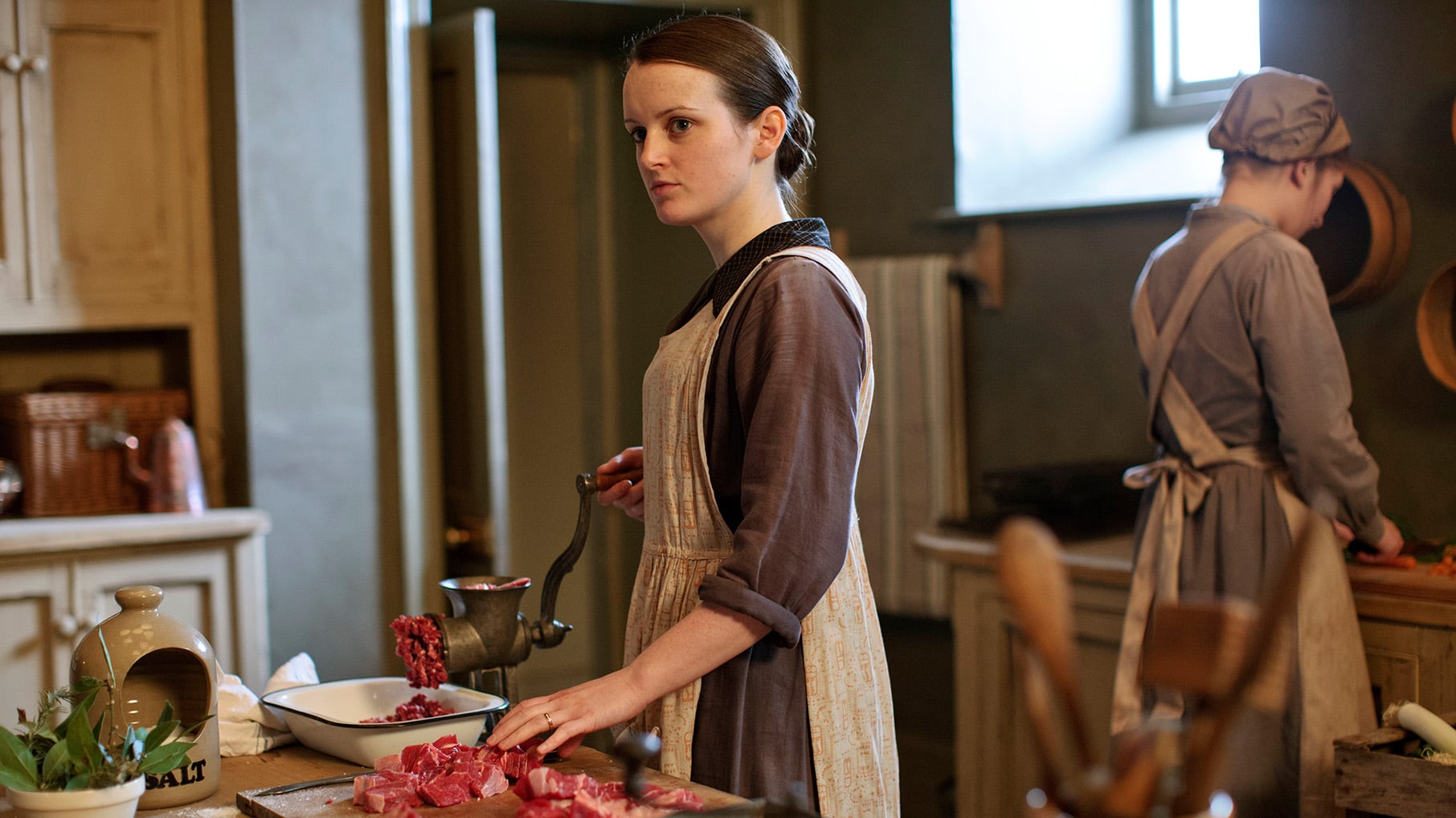 Daisy grinds beef