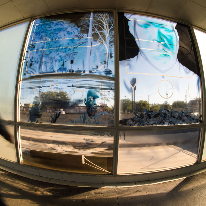 Presenting the Picture You Wanted to See, Cecil McDonald, Jr., 2015, Garfield Red Line Station. Photo: Ken Carl