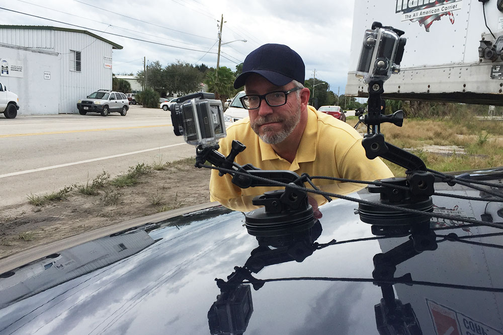 Riggin a car with cameras