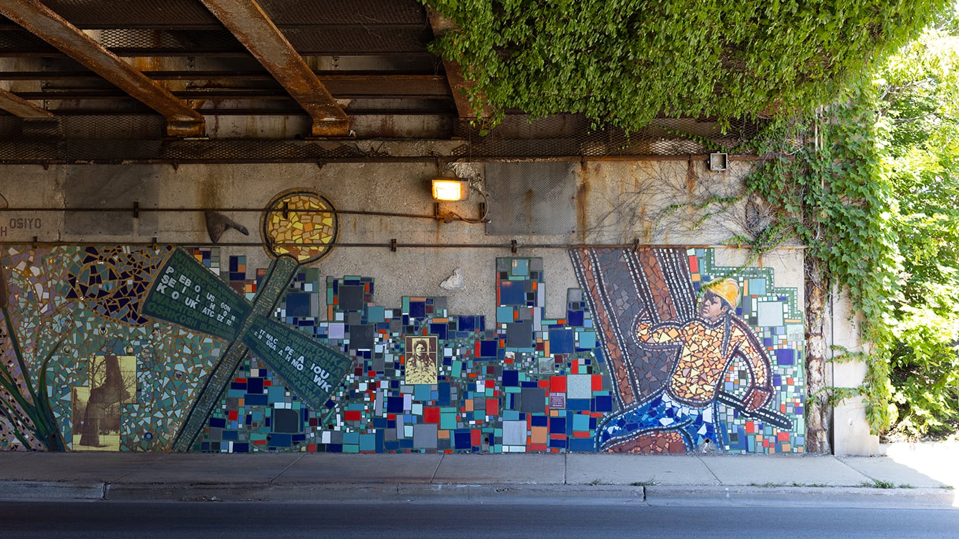 The Indian Land Dancing mural 