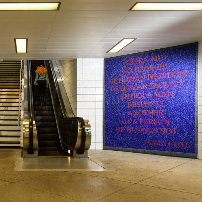 Pulaski Station, Adam Brooks, 2004, Pulaski Avenue Pink Line Station. Photo: Ken Carl