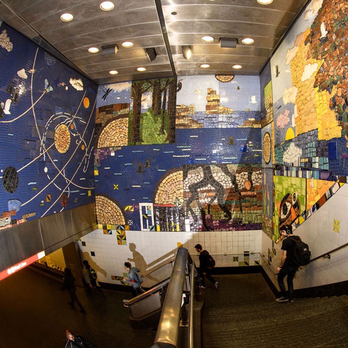 Hopes and Dreams, Juan Angel Chávez and Corinne D. Peterson, 2002, Roosevelt Station. Photo: Ken Carl