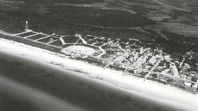 Seaside aerial