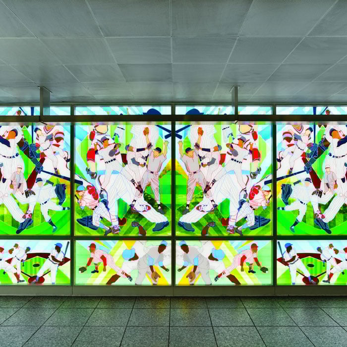 Game Changer, Paula Henderson, 2014, Sox-35th Red Line Station. Photo: Aron Gent / Courtesy of the Chicago Transit Authority