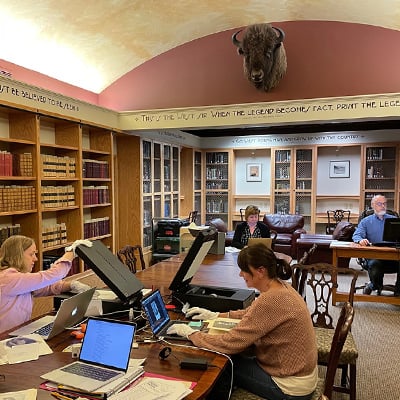 Research for American Buffalo in Cody, Wyoming, September 29, 2021. Credit: Susan Shumaker