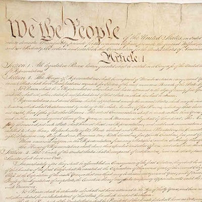 The Constitution of the United States of America, 1789. Credit: National Archives and Records Administration