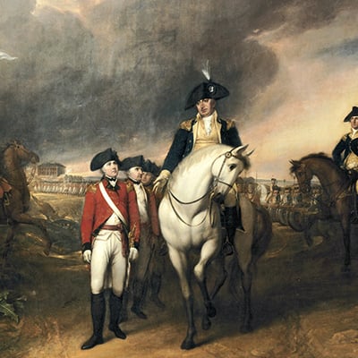 The Surrender of Lord Cornwallis, 1820, by John Trumbull. Credit: Architect of the Capitol
