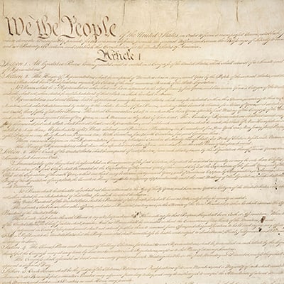 The United States Constitution. Photo: National Archives and Records Administration