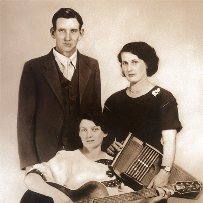 The Original Carter Family. From left: A.P., Maybelle, and Sara Carter, c.1930. Photo: Courtesy of Carter Family Museum