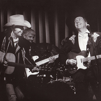 Dwight Yoakam and Buck Owens, c.1988. Photo: Courtesy of Buck Owens Private Foundation