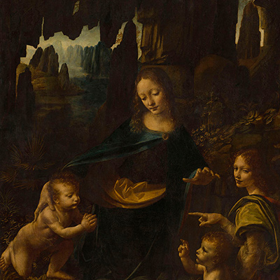 Virgin of the Rocks (Louvre version) by Leonardo da Vinci, circa 1483. Credit: RMN-Grand Palais / Art Resource, NY