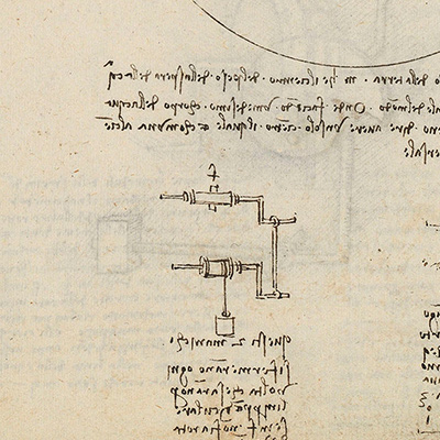 Thoughts on the gravitational center of the Earth with regards to bodies of water, circa 1490. Credit: Biblioteca Nacional de España