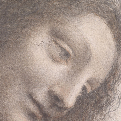 The Head of the Virgin in Three-Quarter View Facing Right by Leonardo da Vinci, circa 1508–12. Credit: Leonardo da Vinci, Metropolitan Museum of Art