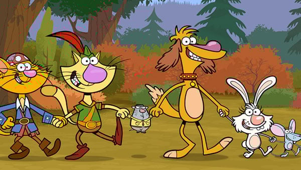 Nature Cat and friends playing everyone’s favorite game, Hal’s Hole Hootenanny.