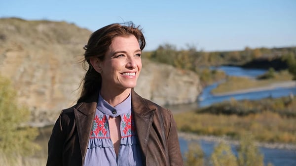 “What makes the Americas so special? Not only Americans in the United States, but the entirety of the Americas?” is the impetus behind "Pati Jinich Explores PanAmericana." Credit: Alan Jinich/Mexican Table Pati Jinich smiles outside