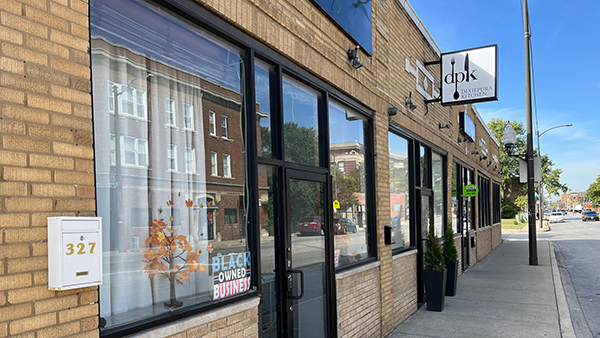 “It was always Bronzeville, because this is my neighborhood, this is my community,” says Chloe Gould of her new restaurant, DixiePura Kitchen. Credit: Daniel Hautzinger for WTTW The exterior of DixiePura Kitchen