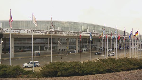 Credit: WTTW News The exterior of one of O'Hare's terminals