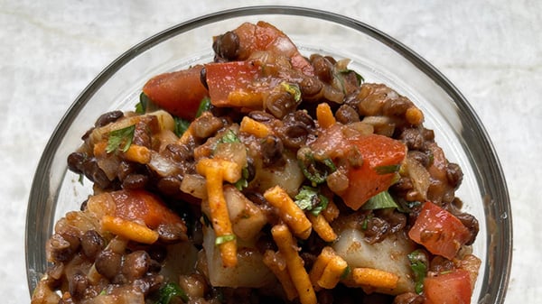 A bowl of vegetables and legumes in a mix