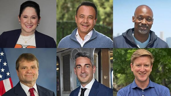 A collage of the candidates running for Chicago Mayor