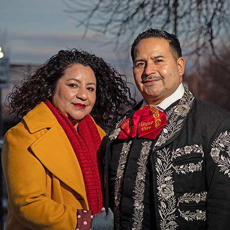 Karen and Enrique León