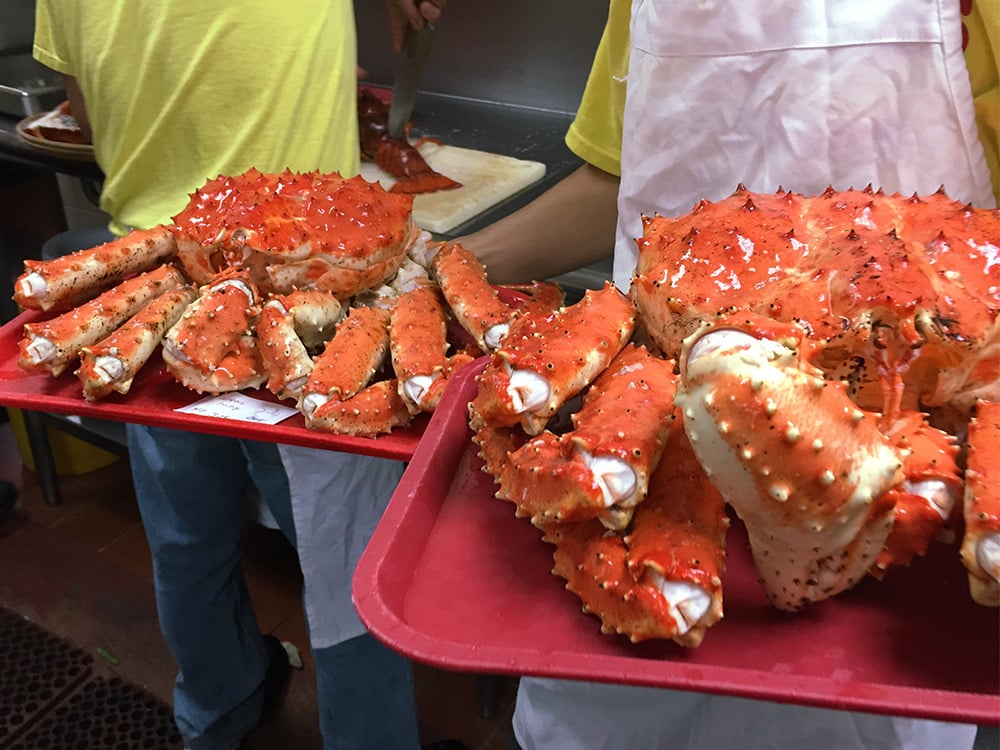 Alaskan red king crab