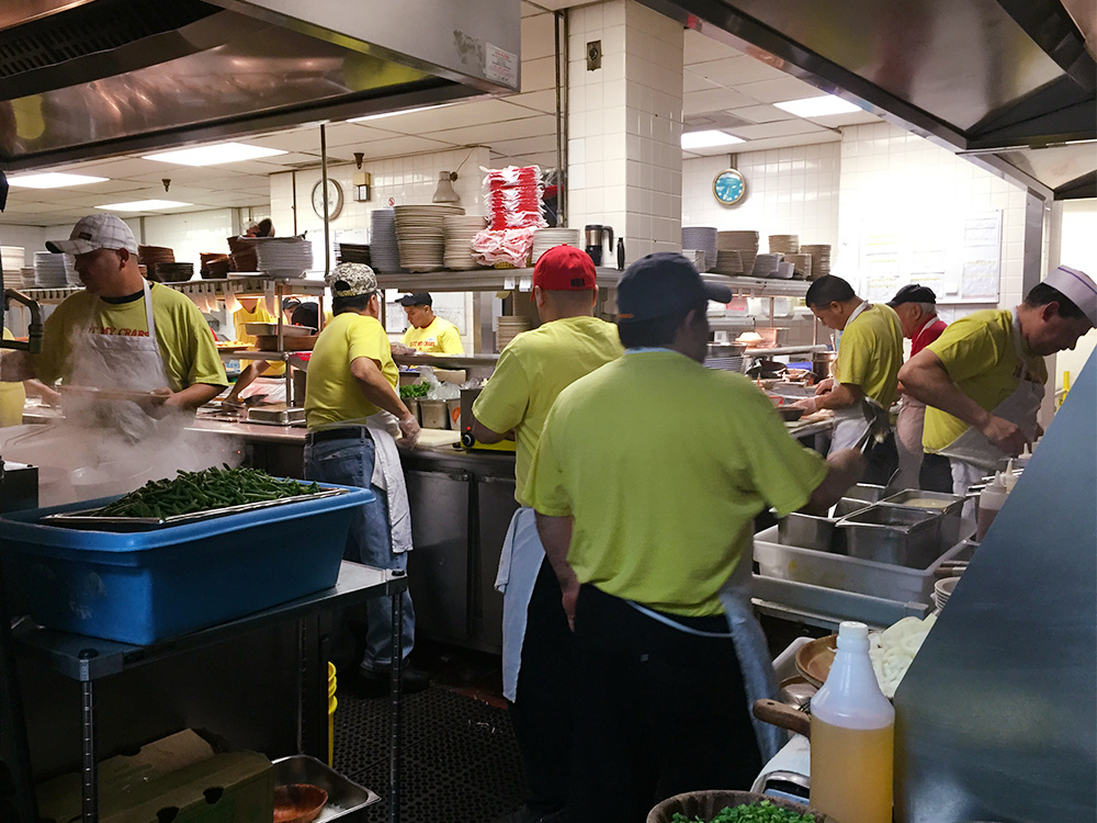 Kitchen at Bob Chinn's