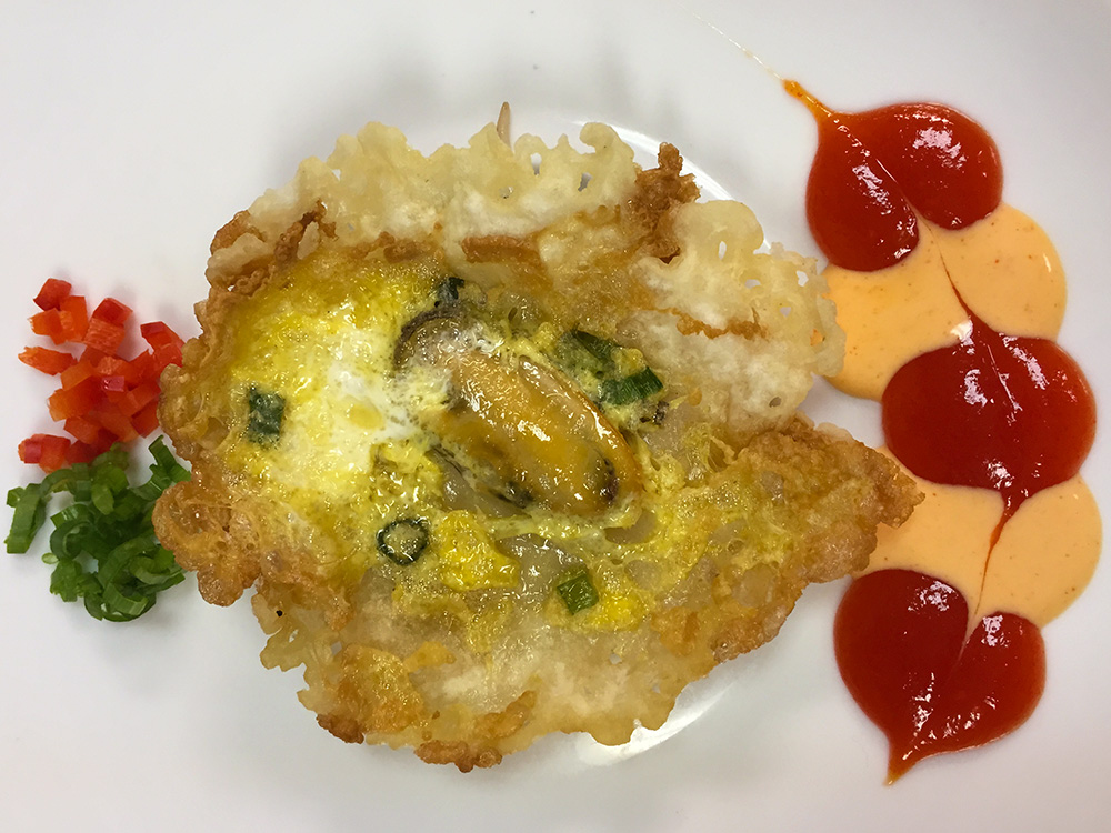 Mussel pancake