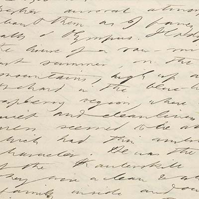 An excerpt from Henry David Thoreau's journal, recorded at Walden. Credit: The Morgan Library and Museum.