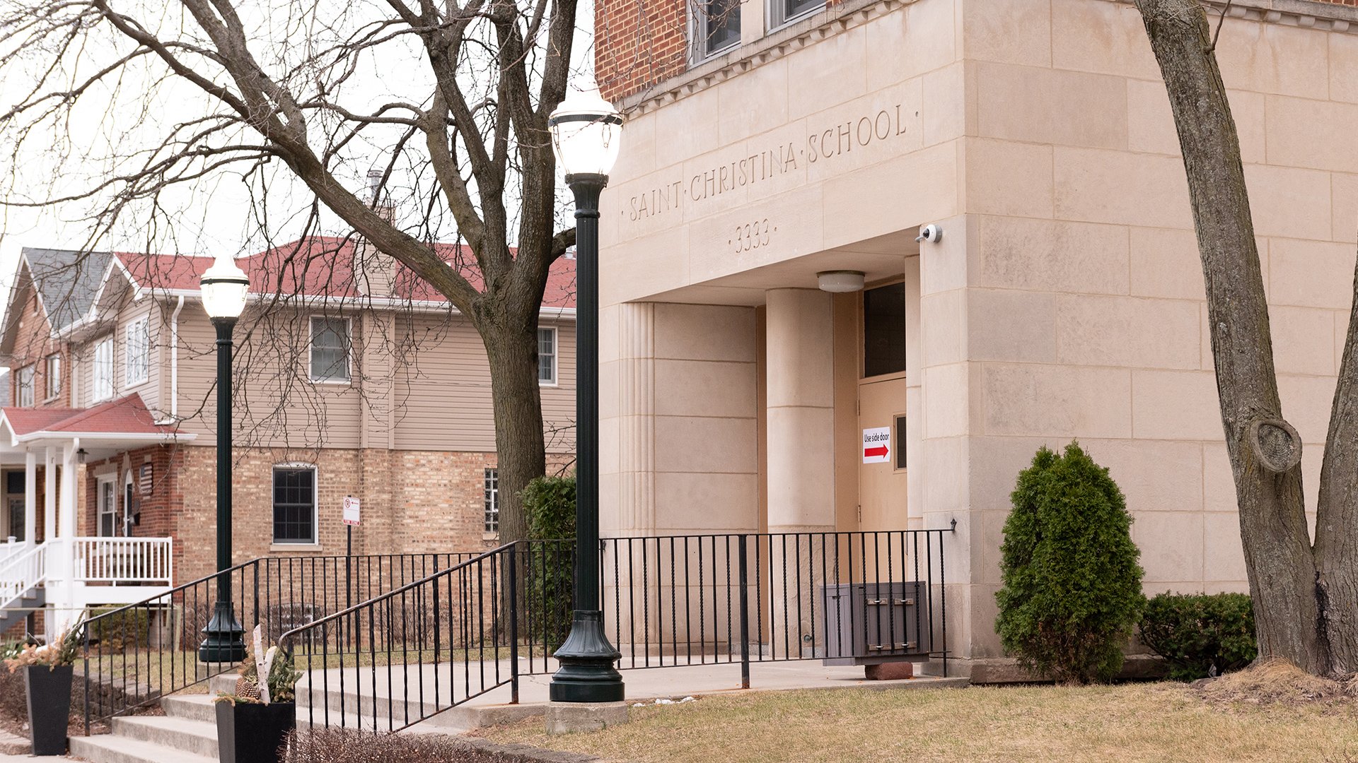 The exterior of the St. Christina School