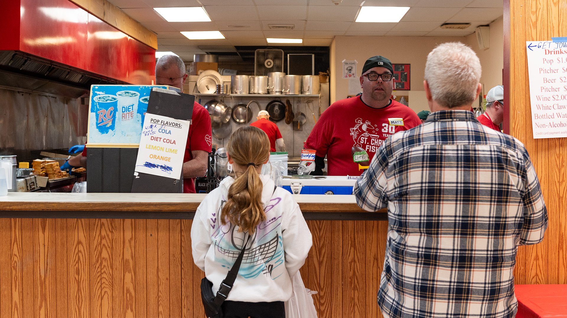 Customers ordering food