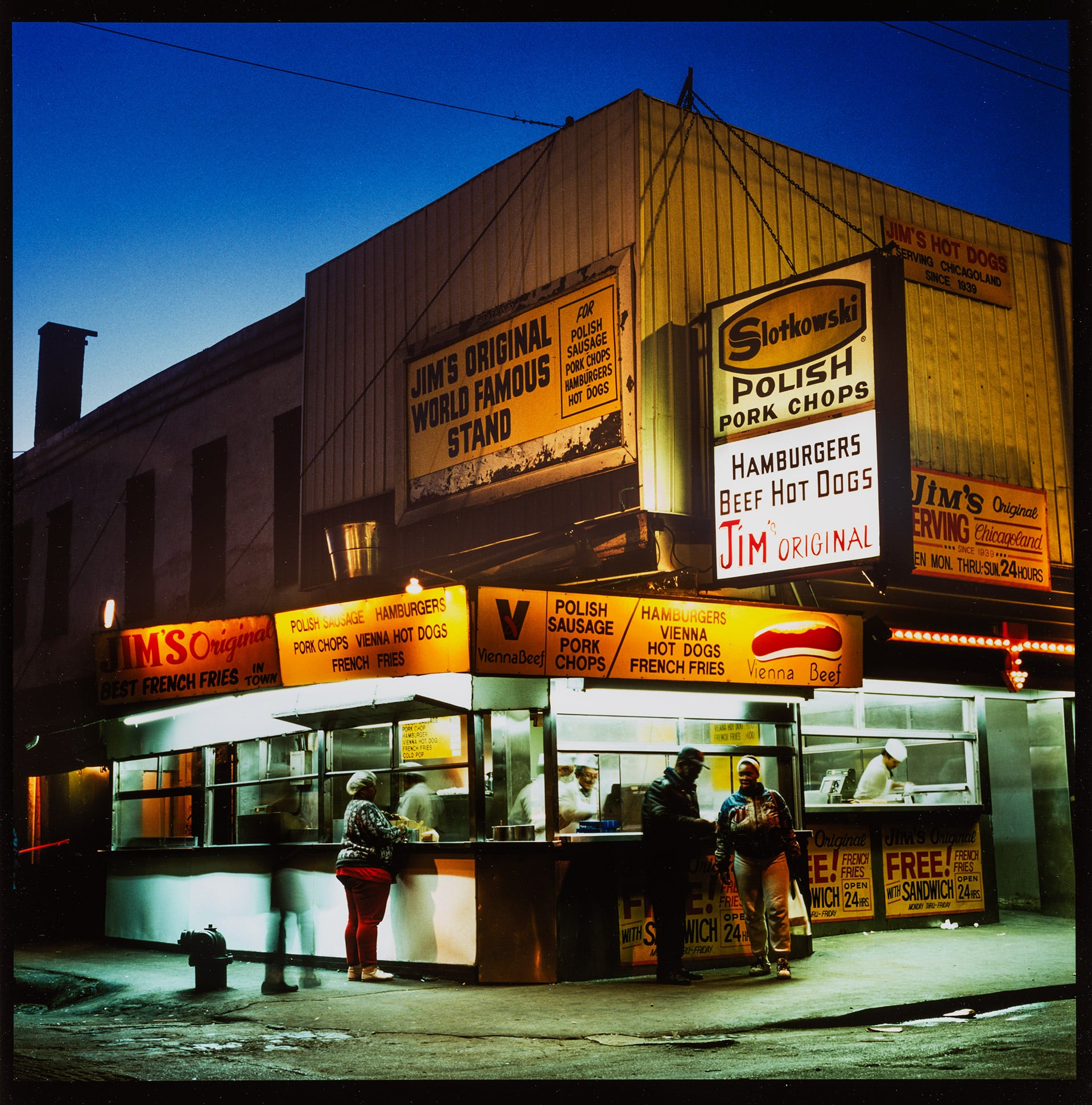 Jim's exterior night